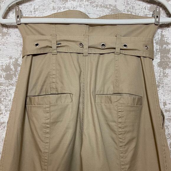 Marissa Webb Gia Belted Paperbag Trousers in Sandshell - Picture 7 of 8